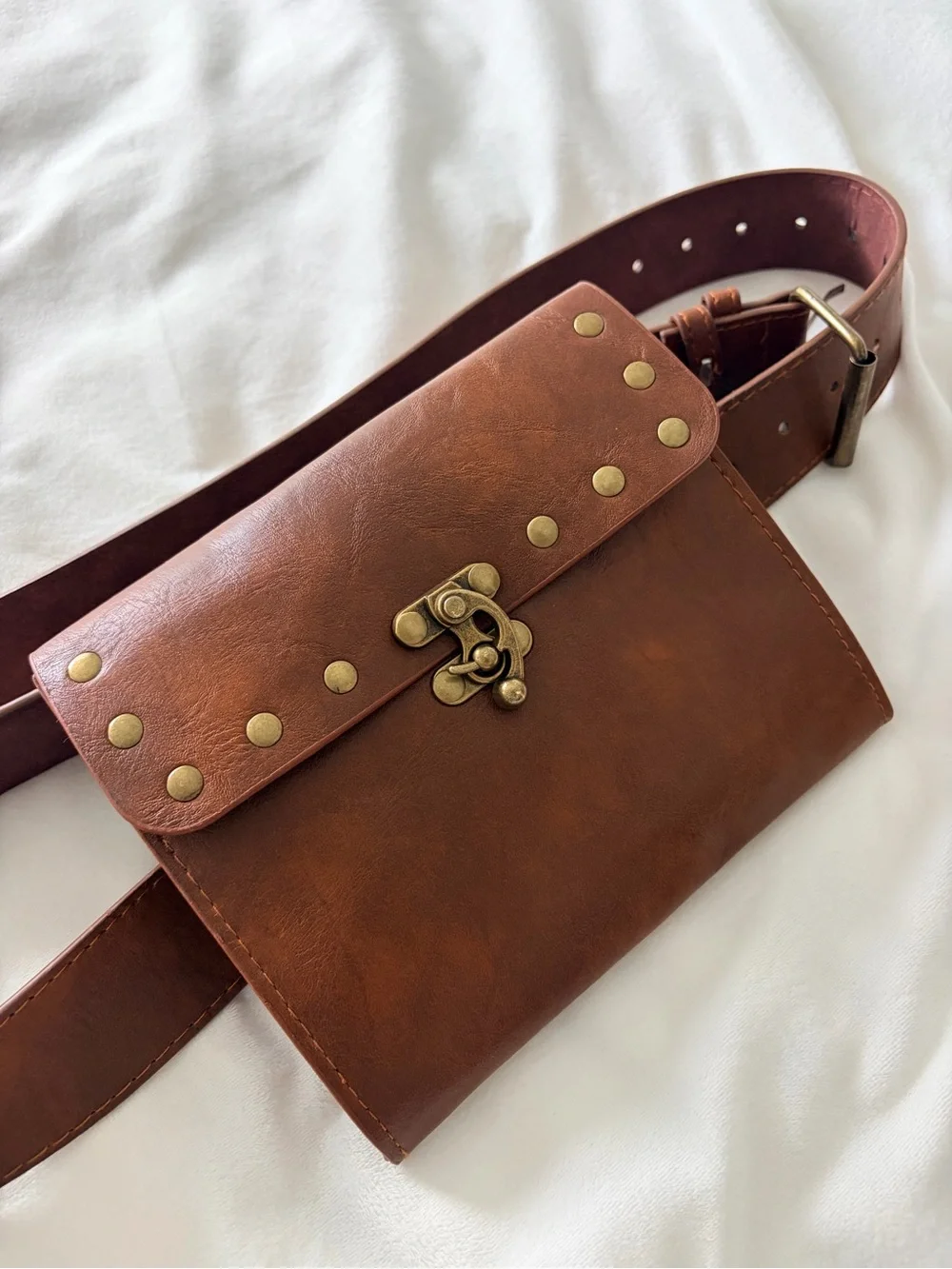SHEIN fake leather satchel bag